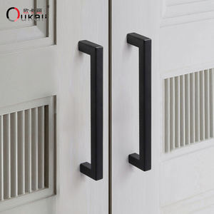 Oukali Thiết Kế Mới Hiện Đại Nhôm Matt Đồ Nội Thất Màu Đen Phần Cứng Tủ Bếp Xử Lý Sang Trọng Cổ Điển Xử Lý Cho Phòng Ngủ - Product Image 5