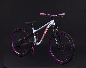 Bicicletta da Montagna 26 27.5 Pollici in Acciaio al Carbonio Nero, <span class=keywords><strong>8</strong></span> 9 10 Velocità, Ammortizzata, con Freno <span class=keywords><strong>a</strong></span> Disco Idraulico, Bici da Città Fuoristrada - Product Image 5