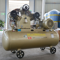 Compresor de Aire de Tornillo Sin Aceite Kaishan, Refrigerado por Aire, Estacionario, Alimentado por CA, 7.5KW 10HP, con Motor de Control PLC y Rodamiento, 110/220/380V