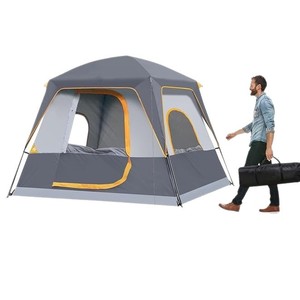 Tente <span class=keywords><strong>de</strong></span> toit familiale portable pour 2/4 personnes, ne nécessitant pas <span class=keywords><strong>de</strong></span> montage, en tissu Oxford 210D imperméable, murs en maille respirante, pliable pour <span class=keywords><strong>le</strong></span> <span class=keywords><strong>camping</strong></span> - Product Image 1