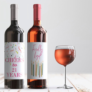 Nouvel arrivage d'autocollant de logo de remerciement <span class=keywords><strong>Fanyi</strong></span> avec bouchon en verre, étiquettes holographiques d'emballage, étiquette de bouteille d'eau personnalisée - Product Image 2