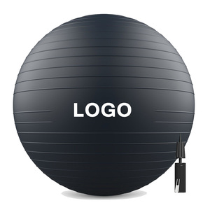 Balle d'exercice de yoga de logo personnalisé 55cm balle d'entraînement de stabilité de grossesse 700g Fitness Anti Burst Swiss Balance Home Gym Ball Chair - Product Image 1