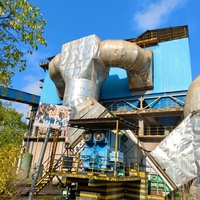 Ligne complète d'occasion pour la production de clinker de ciment 4800 TPD, comprenant un broyeur à boulets VRM 4 2x13m TRMS32.3 et un presse à rouleaux TNP160 140, avec système de récupération de chaleur.