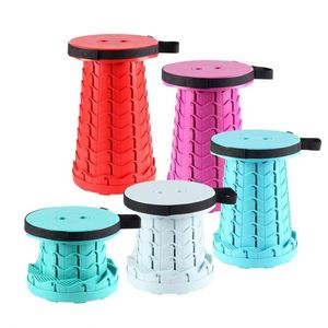 Tabouret pliable en plastique portable réglable pour le camping et la pêche - Product Image 1
