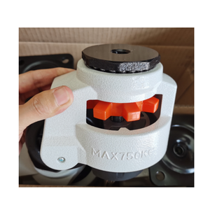 Roulette pivotante industrielle rétractable robuste 250KG Alu. Roulettes de nivellement 60F Master de pied réglable en hauteur de roue en nylon de fer - Product Image 4