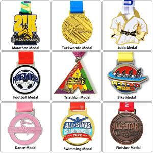 Medalla Deportiva de Metal Personalizada por el Fabricante, Medalla de Oro, Plata y Bronce para Natación, Maratón, Ciclismo, Atletismo - Product Image 6