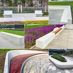 Outdoor Bamboo Tree Pool <b>Bench</b> Custom-Made for Squares Parks Tycorite Leisure Chair Decoration - Product Image 3