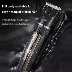 VOAUN-Cortadora de pelo profesional para hombre, cuchilla de cerámica recargable de alta calidad, personalizada para uso doméstico en coche - Product Image 5