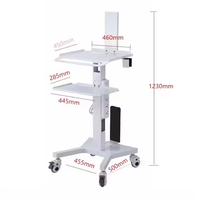 Chariot d'outil de chariot de scanner intraoral de chariot de scanner dentaire oral médical avec le poste de travail mobile de Hoder de plateau de support
