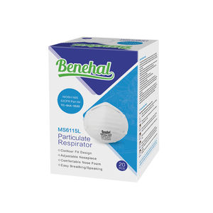 <span class=keywords><strong>NIOSH</strong></span> disetujui untuk N95 <span class=keywords><strong>Respirator</strong></span> Industri sekali pakai, masker tahan debu setengah wajah Universal sesuai pola datar - Product Image 5