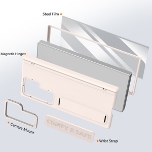 Nouvelle <span class=keywords><strong>coque</strong></span> de téléphone ultra-fine mate avec béquille pour Samsung <span class=keywords><strong>Z</strong></span> <span class=keywords><strong>Fold</strong></span> <span class=keywords><strong>3</strong></span> 4 5 6 7 avec film de protection d'écran en verre intégral et <span class=keywords><strong>coque</strong></span> rigide en PC - Product Image 4