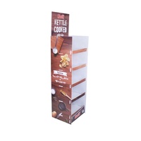 Étagère d'affichage portable en plastique ondulé pour supermarché moderne, support en plastique ondulé Coroplast, support en plastique pour chips