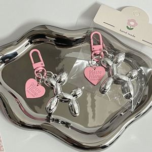 Wholesale 3D Balloon Dog <b>Key</b> <b>Ring</b> for Car <b>Keys</b> Mobile Phone Accessories Fashion Heart-shaped <b>Key</b> <b>Ring</b> - Product Image 4