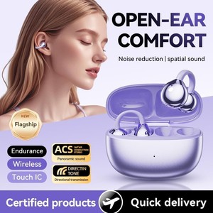Auriculares TWS de Oreja Abierta con Traducción por IA, Auriculares Inalámbricos TWS con Clip, Cancelación de Ruido - Product Image 5