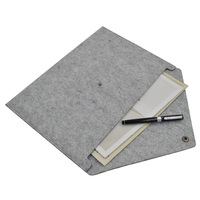 Pochette de rangement multifonction A4/A5 en feutre avec logo personnalisé, pour dossiers, documents, avec sangle/bouton