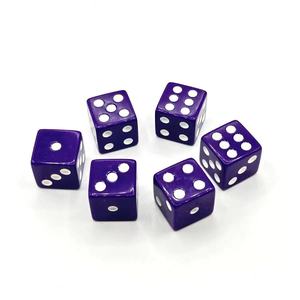 Khuyến Mại Tùy Chỉnh Tiêu Chuẩn 6 Hai Mặt 16Mm Nhựa Hội Đồng Quản Trị Trò Chơi D6 Xúc Xắc Sòng Bạc Chủ Đề Đảng Trống Đen Xúc Xắc Cho Quà Tặng Đồ Chơi - Product Image 3