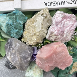 Materiali misti campione di cristallo curativo naturale <span class=keywords><strong>minerale</strong></span> di calcedonio blu grezzo per la decorazione - Product Image 5