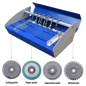 ZEQUAN A4 automatico 460mm di carta cordonatura macchina usato libro di elaborazione <span class=keywords><strong>rilegatura</strong></span> Die-taglio di energia elettrica pieghevole - Product Image 1