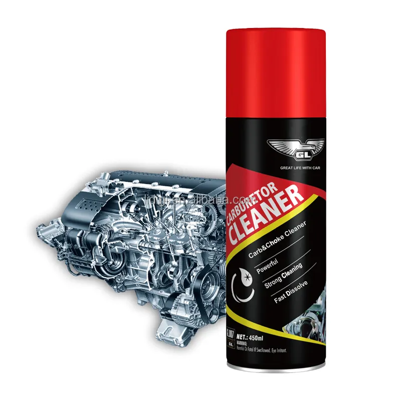 Usa il miglior spray detergente per carburatori e parti da 450ml sul corpo farfallato