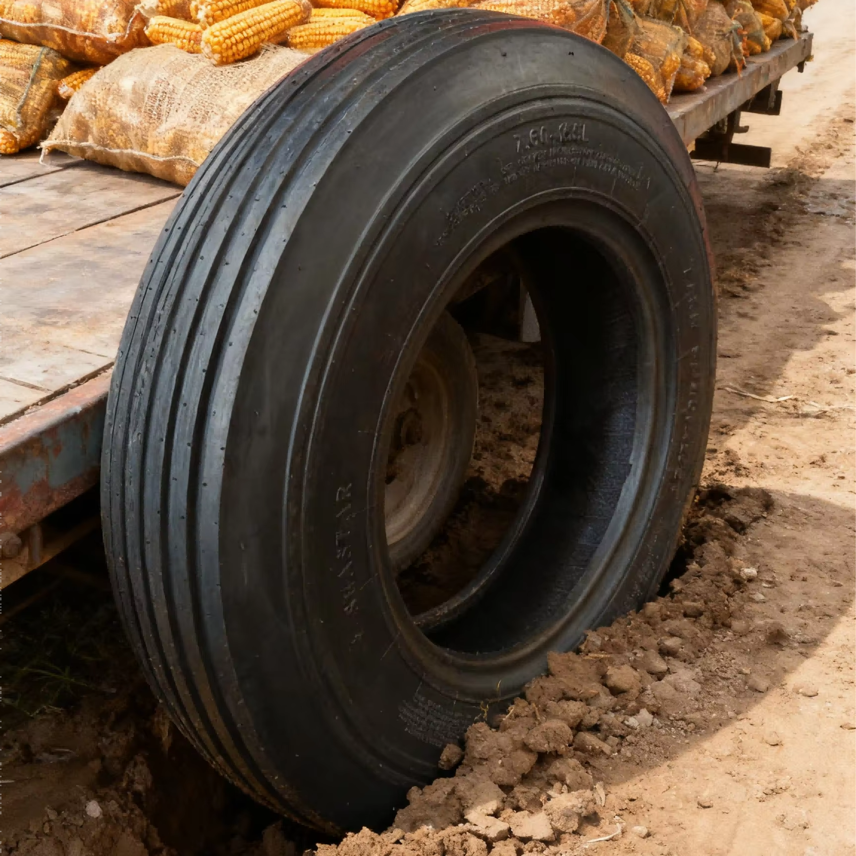 7.60-15 Agricultural Tractor Tire 15 Inch High Quality Bias Otr Tractor Tire I1 Pattern Implement Tyre