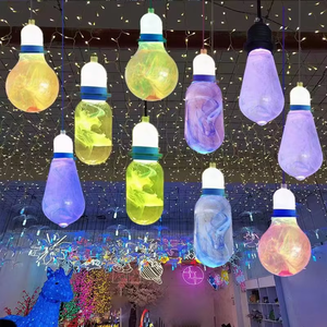 Thay đổi màu sắc <span class=keywords><strong>LED</strong></span> mong muốn chai Mặt dây đèn trong nhà/ngoài trời Glass treo trang trí ánh sáng cho đám cưới bên giáng sinh - Product Image 2