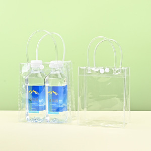 Sac fourre-tout transparent en PVC Tiansheng avec poignée pour l'emballage de boissons, usage polyvalent - Product Image 2