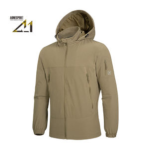 Chaqueta Cortavientos de Nailon para Hombre, Color Personalizado, Impermeable, Ligera, Estilo Urbano, para Uso Diario al Aire Libre - Product Image 3