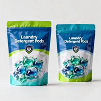 Sachet Mylar Souple Personnalisé Imprimé pour Sels de Bain, Capsules de Lessive, Sachet Doypack à Fermeture Éclair