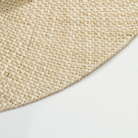 Chapeau de paille plat en sisal récréatif pour les sorties en plein air, le cyclisme, la photographie et la tendance à la réduction de l'âge Chapeau de paille