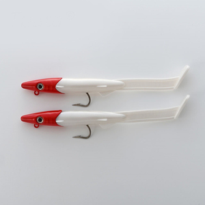 Leurre souple artificiel en acier inoxydable à tête plombée pour anguille, 12 cm, équipé d'un hameçon VMC, 26g, Raglou Hybrid, best-seller transfrontalier - Product Image 2