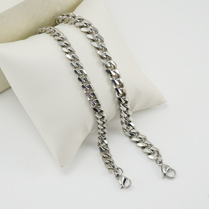 Zogxin Men's Stainless Steel Cuban Chain Bracelet 7mm Hexagon Geometric Hip Hop Jewelry Gift - Product Image 3
