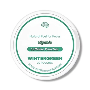 Vigo Wintergreen Cafeína Energía Nootrópico Bolsas Reemplazo de nicotina o alternativa para Focus Personalizar Cafeína Bolsas - Product Image 1
