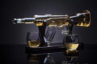 Chine fabricant longue et mince pistolet wisky vodka bouteille en verre 33cl 250ml 500ml 750 ml pour liqueur avec bouchon