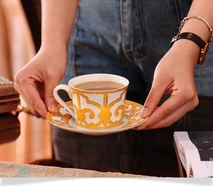 Ensemble de café et de thé en porcelaine fine de luxe européenne personnalisable, 15 pièces, promotionnel, pour cadeau - Product Image 2