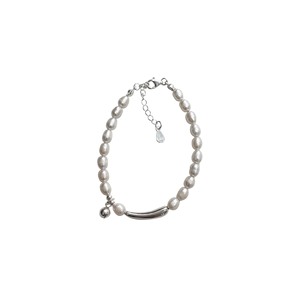 Yinruitai S925 Pulsera de plata de ley con perlas naturales, diseño de cuerda simple, joyería elegante para mujer, uso diario - Product Image 5