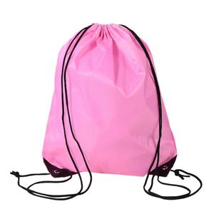 Polyester Waterproof 210D <b>Drawstring</b> <b>Backpack</b> Travel Bag with Logo Sports Shoe Covers Promotional - Product Image 5
