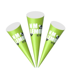 Emballage <span class=keywords><strong>de</strong></span> cône <span class=keywords><strong>de</strong></span> crème glacée à paroi unique recyclable <span class=keywords><strong>de</strong></span> vente d'usine directe <span class=keywords><strong>de</strong></span> ZJPACK avec du papier blanc enduit pour <span class=keywords><strong>les</strong></span> boissons carbonatées <span class=keywords><strong>de</strong></span> vin - Product Image 5