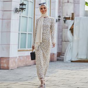 MANNI abito da <span class=keywords><strong>Hijab</strong></span> increspato da donna Maxi Chiffon floreale musulmano Dubai <span class=keywords><strong>turchia</strong></span> abiti islamici arabi - Product Image 2