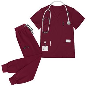 Ensemble de vêtements de travail avec logo personnalisé, pantalon cargo de haute qualité, ensemble de blouses pour salon de coiffure et infirmière, vêtements de travail pour esthéticienne - Product Image 5