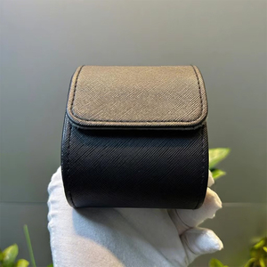 Factory Direct Luxury Black <b>Roll</b> Watch <b>Box</b>, Travel Portable Watch Case with Custom Logo, High Quality Brand Watch <b>Box</b> - Product Image 2