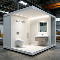 OEM ODM Furnitur Kamar Mandi Prefabrikasi Ukuran Kustom Modular untuk Proyek Villa