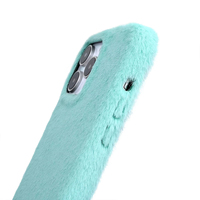 Housse de téléphone tendance en velours et fourrure chaude pour iPhone 16 15 14 Pro Étui généreux pour iPhone 11 12 13 ProMax