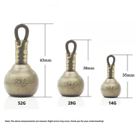 WEIHE 14g 28g 52g Plombs de pêche en plomb recouverts de caoutchouc Accessoires pour cannes à pêche en mer