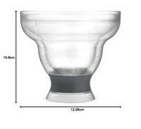 Haute qualité Double paroi Gel givré congélateur glace refroidissement tasses 16oz en plastique tasse de bière en plastique sauce à salade en plastique tasse de gel de silice