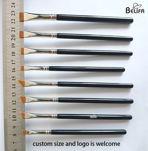 Pinceles de <span class=keywords><strong>Maquillaje</strong></span> Angulares Delgados para Tinte, con Logotipo Personalizado, Marca Privada, Pincel Plano para Cejas, Delineador, Corrector y Tinte de Cejas - Product Image 4