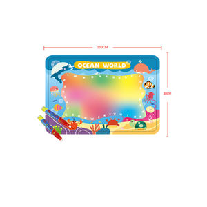 Pintura mágica reutilizable con temática de tráfico para niños, tapete de dibujo sobre lienzo, Agua, 50x70cm - Product Image 3