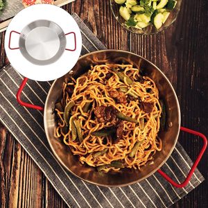 Poêle <span class=keywords><strong>à</strong></span> paella en acier inoxydable personnalisée pour la cuisine, plateau de cuisson pour les fruits de mer, les spaghettis, la paella - Product Image 6