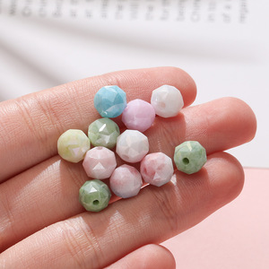 Perles en verre cristal 8 mm rondes irisées teintées à l'eau pour la fabrication de bracelets, kit de matériel pour accessoires de bijoux DIY - Product Image 3