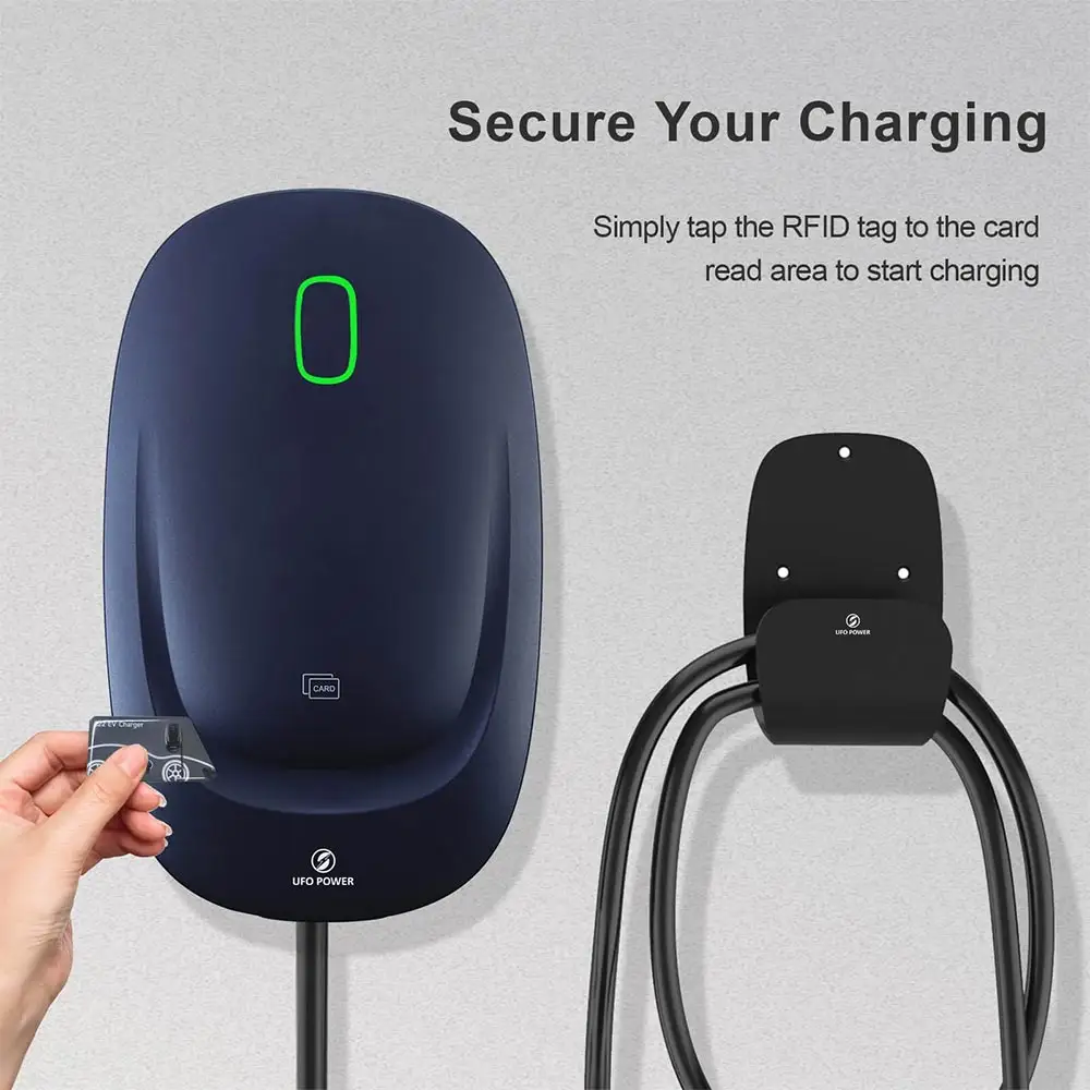 UFO Power Electric Home Car Charger 22kW EV Wallbox 32A Wifi APP Electric Vehicle Charging Station