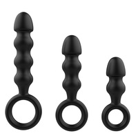 Jouets sexuels pour hommes adultes, perles anales vibrantes pour massage de la prostate, plug anal en silicone, dilatateur anal gay, matériau souple